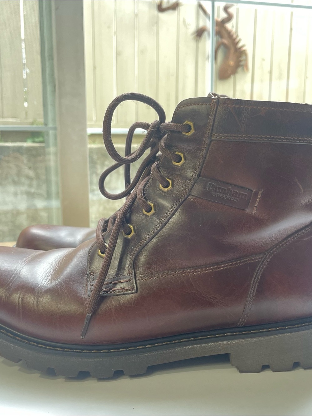 Dunham Men's Royalton Waterproof Leather Boots Brown 12 2E Wide